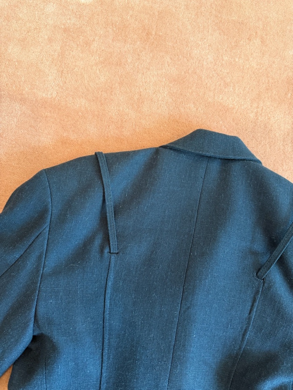 JACQUEMUS Navy Linen Blazer (34) - Picture 12 of 15